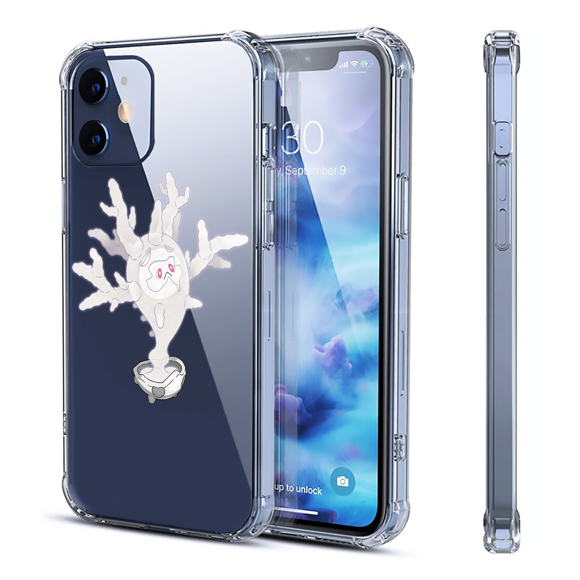 （画像用） ポケットモンスター Pokémon 【iPhone 12シリーズ対応】透明スマホケース（クリアソフトケース）